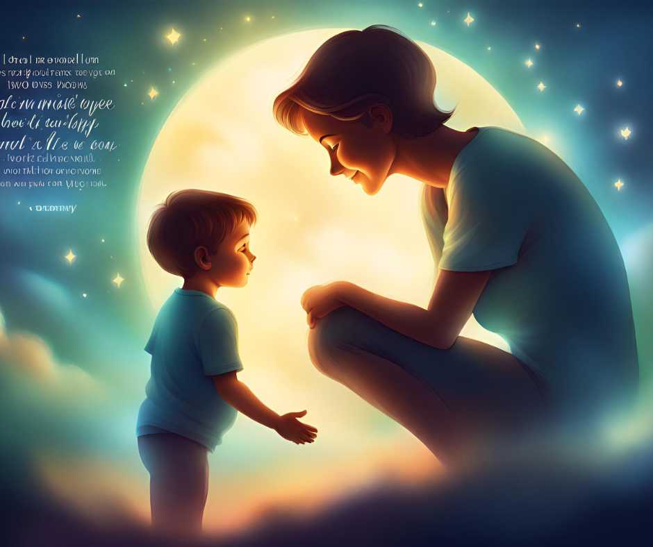 Fiamnak idézetek anyától gyereknek. A képen egy kisfiú és az édesanya látható gugolva.