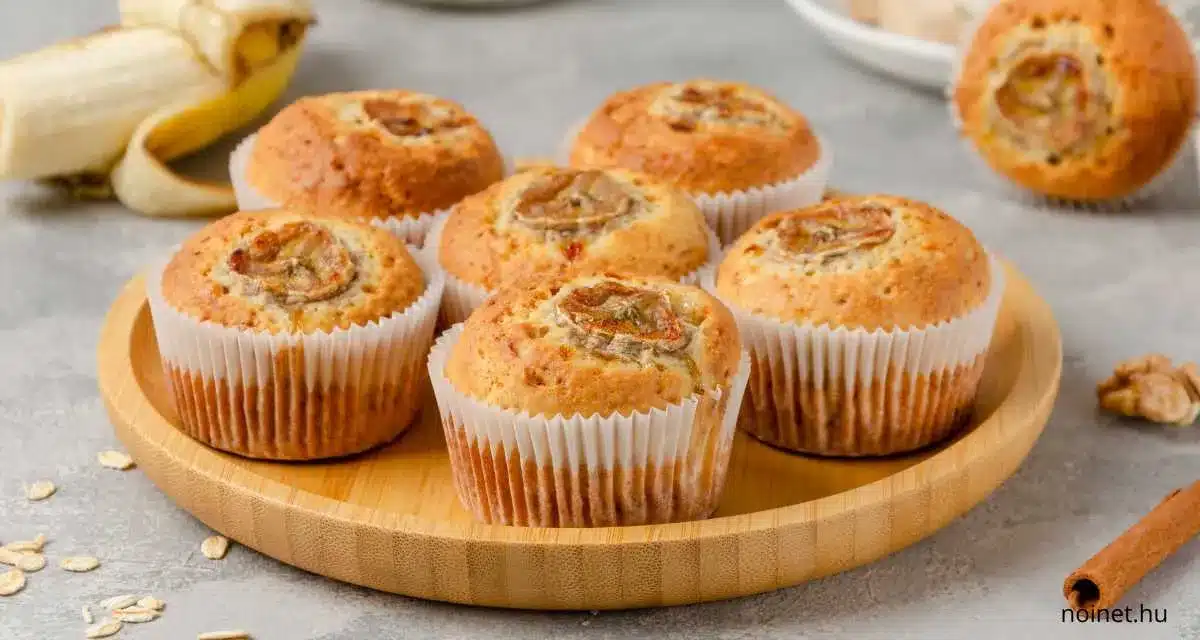 Banános muffin recept