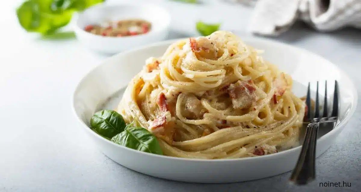 A tökéletes carbonara recept – 6 személyre